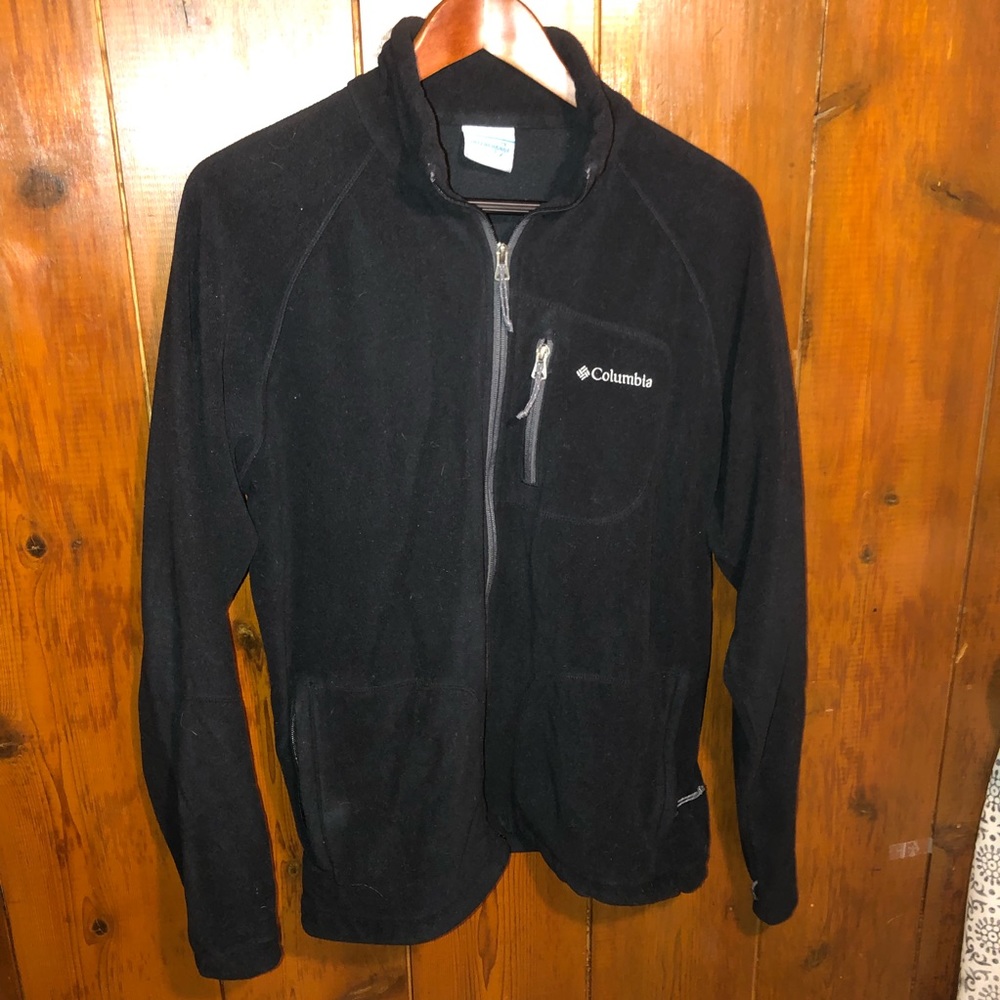 Black Columbia Fleece Zip Up Jacket